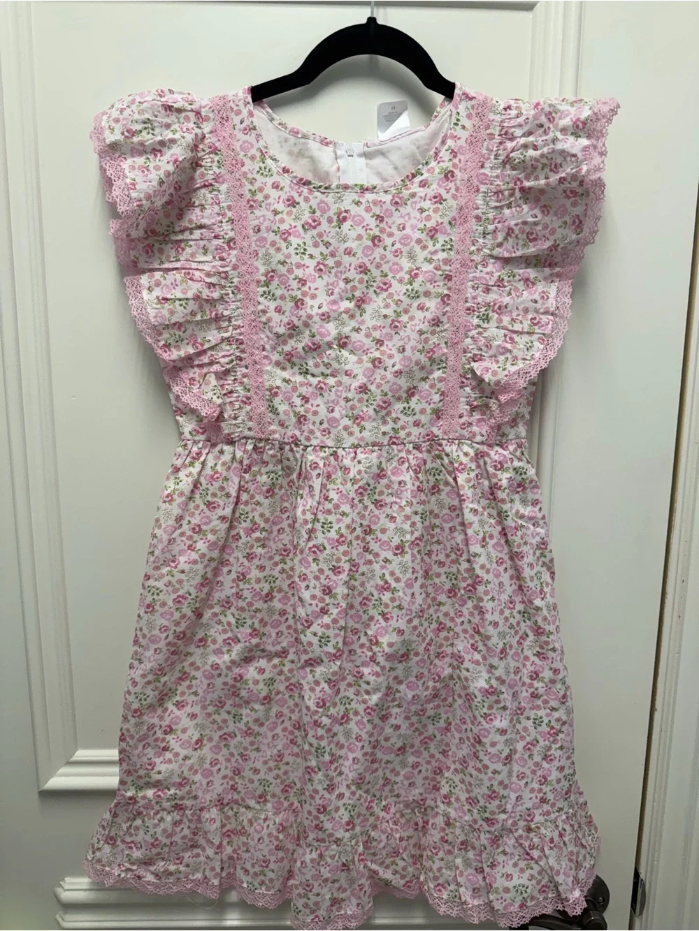 NWT American Girl x LoveShack Fancy Pink Floral Ruffle Sleeve Dress